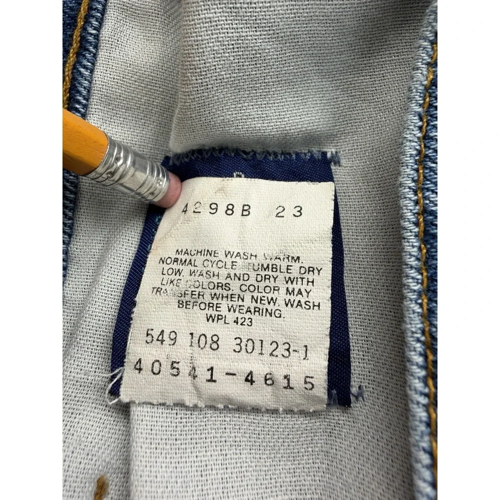Vintage Levi's 541 Jeans Mens 36X32 Skosh More Room USA Made‎ 1988 Blue Tab